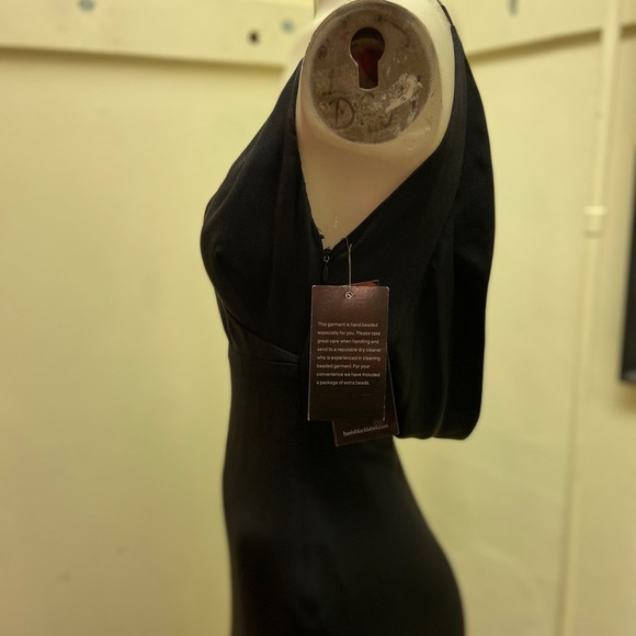 Black Long Backless Dress - Picture 3 of 6